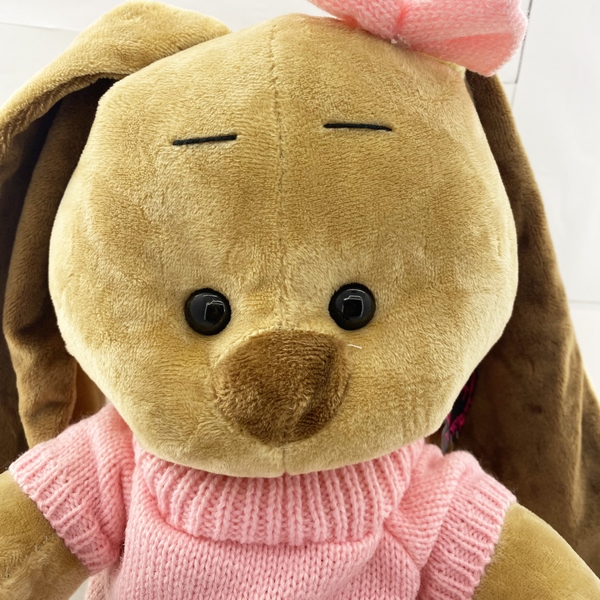 عروسک خرگوش بلوز بافت 35 سانت